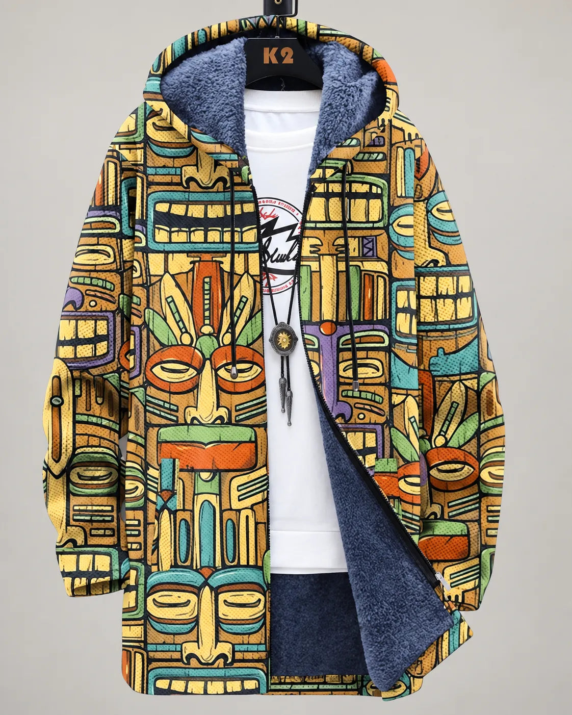 Serena Mosaic Art Hooded Jacket