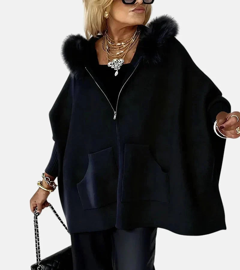 Kylie | Women's Oversized Zip Up Hooded Jacket