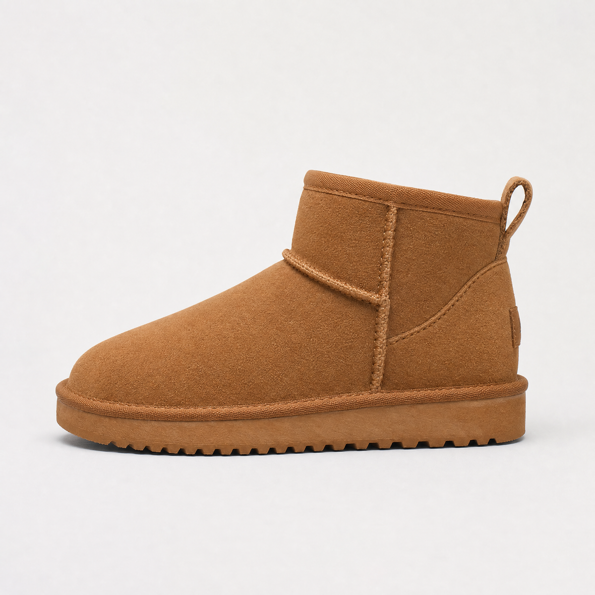 Shearling-Lined Suede Ankle Boots