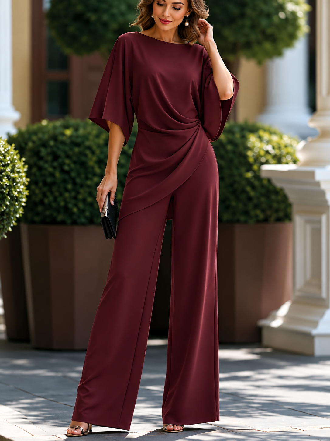 Caitlyn | Women's Draped Two Piece Set