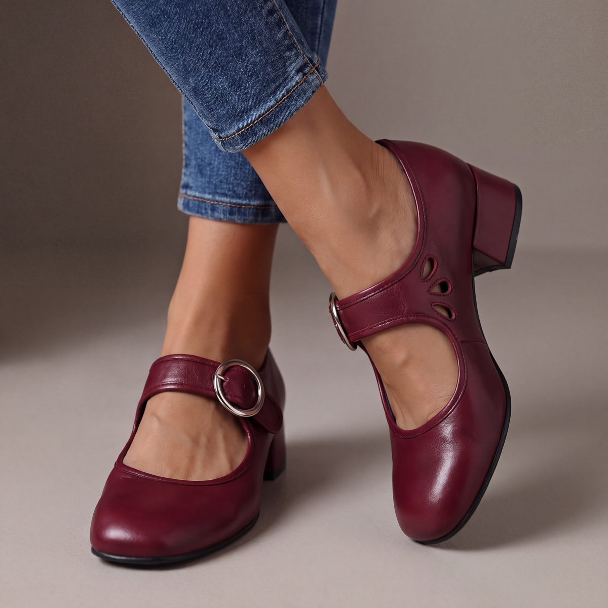 Adam | Block Heel Mary Jane Shoes