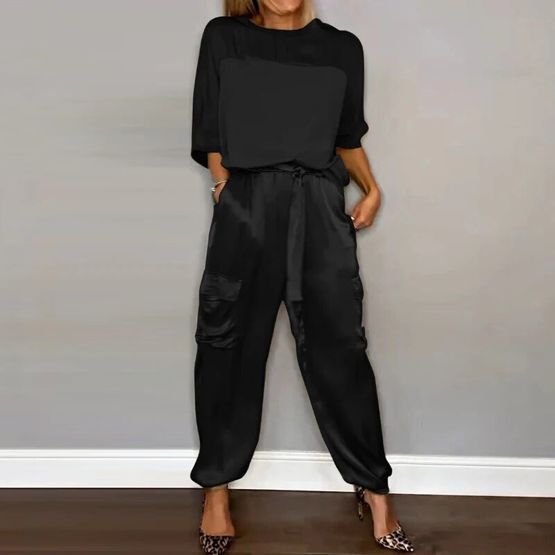 Eden | Two Piece Top and Cargo Pants Set