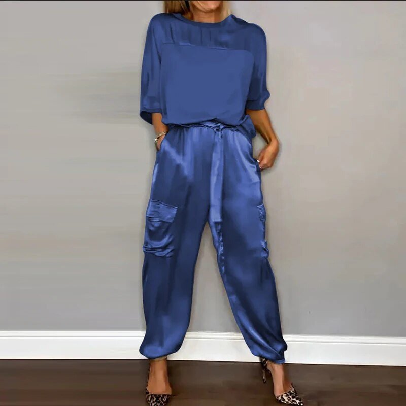Eden | Two Piece Top and Cargo Pants Set