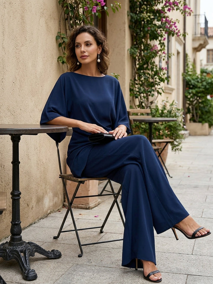 Genevieve Draped Waist Two-Piece Set