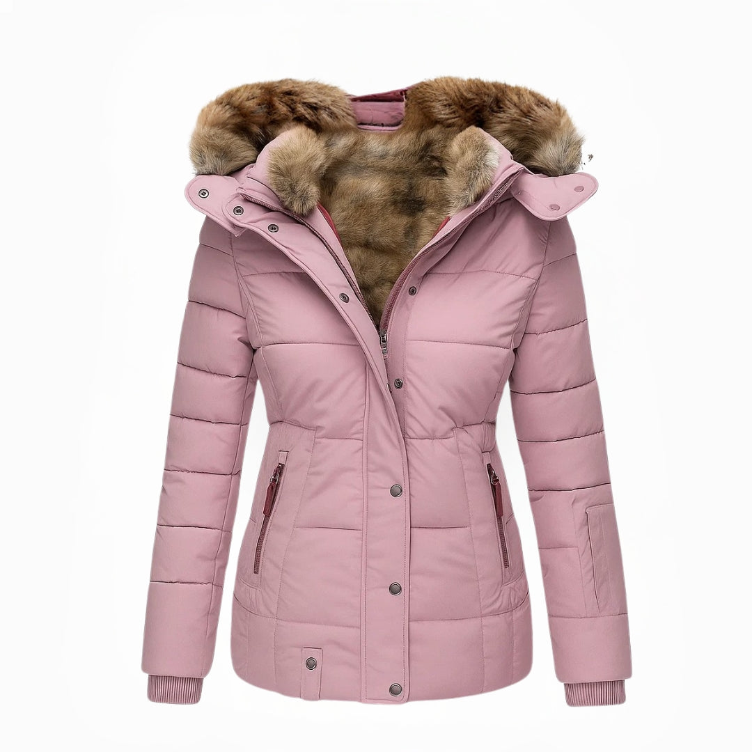 Anna | Hooded Quilted Winter Jacket