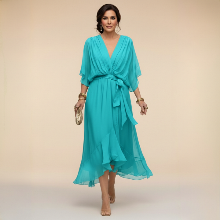 Bralow | Monica – V-Neck Flowing Dress
