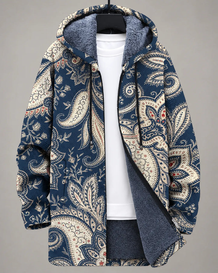 Eliana Starry Cats Art Hooded Jacket