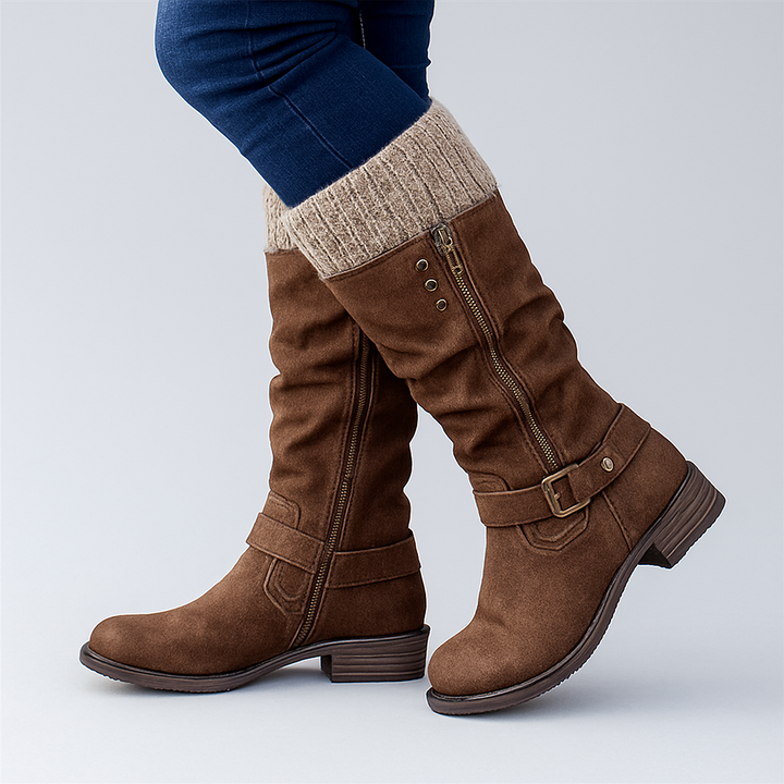 Bonnie Elegant Buckle Boots