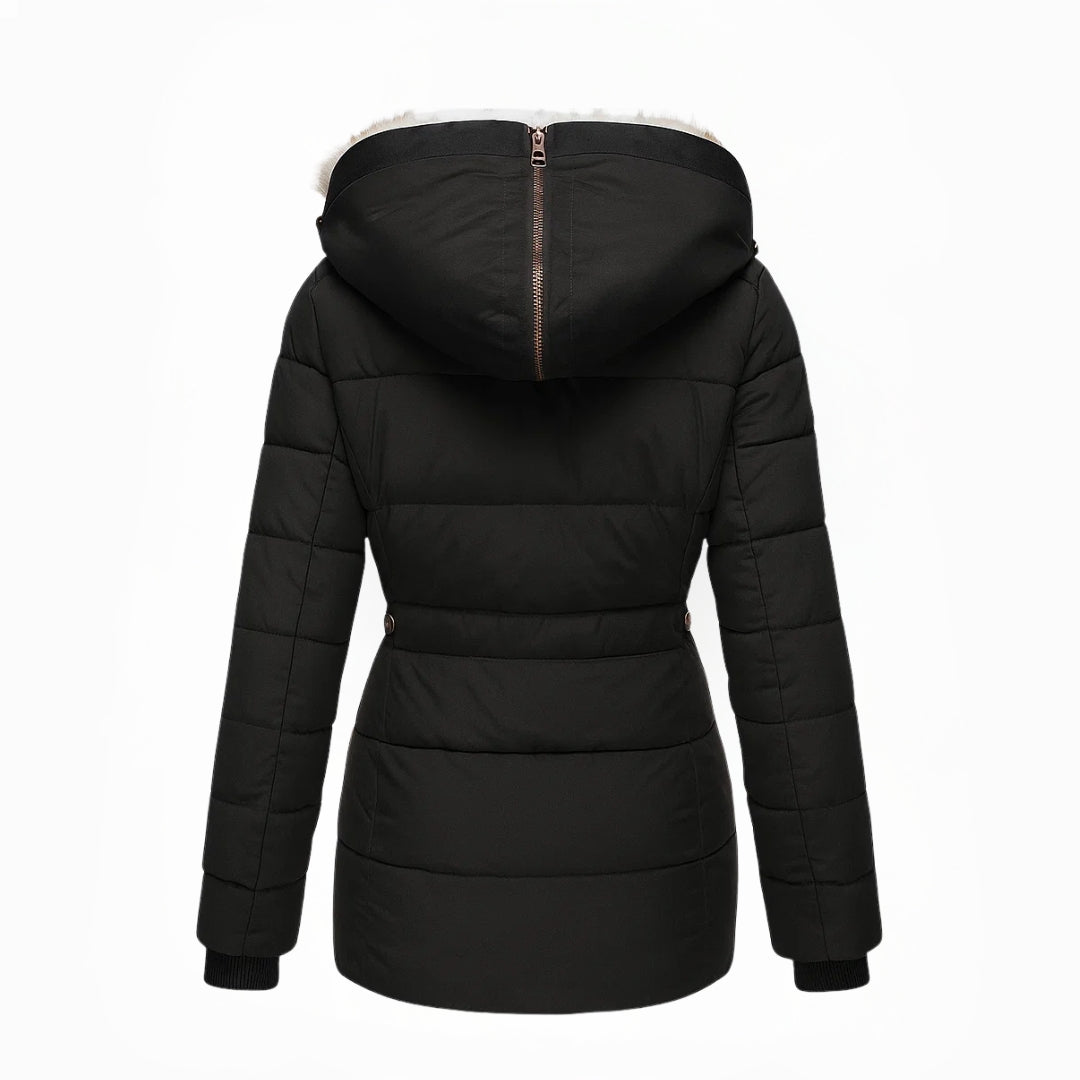 Anna | Hooded Quilted Winter Jacket