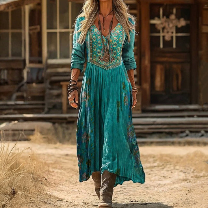 Olivia | Elegant Bohemian Maxi Dress