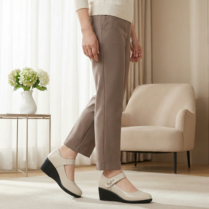 Kimberly | Mary Jane Wedge Shoes