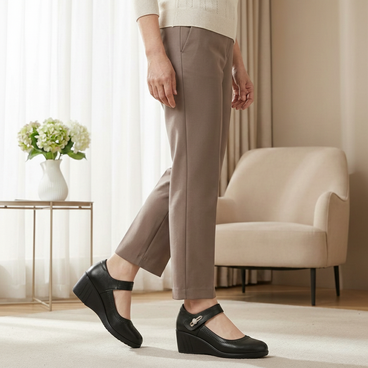 Kimberly | Mary Jane Wedge Shoes