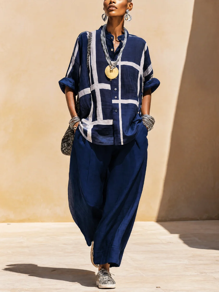 Corine Navy Blue Set
