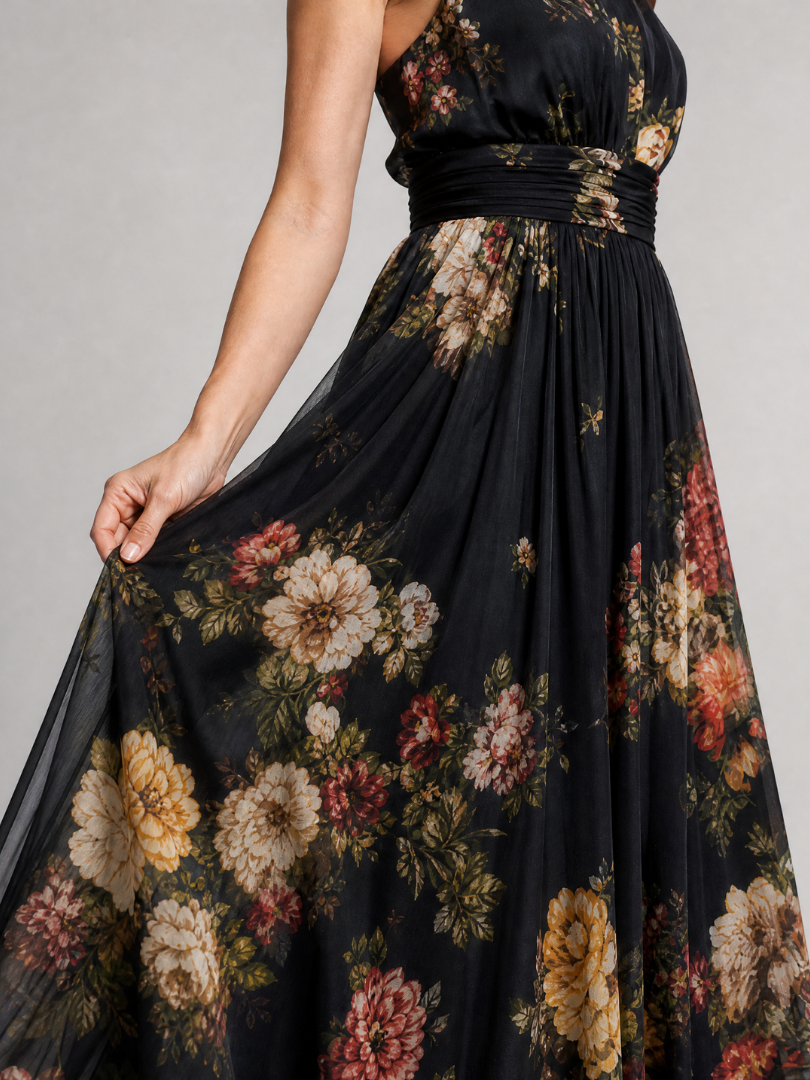 Bralow | Fior Floral Halter Neck Midi Dress