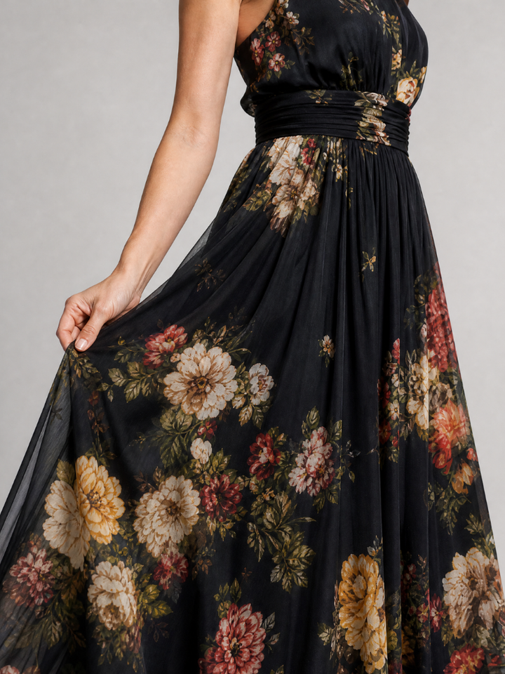 Bralow | Fior Floral Halter Neck Midi Dress