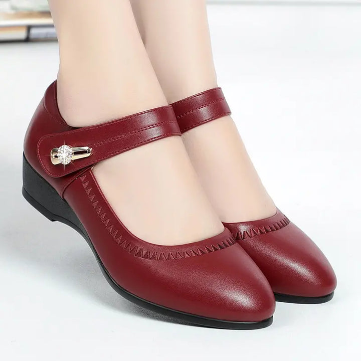 Kimberly | Mary Jane Wedge Shoes