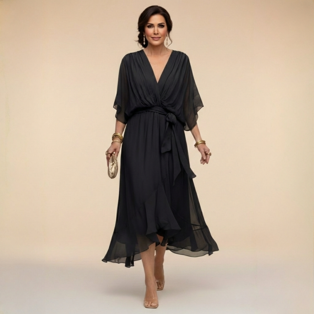 Bralow | Monica – V-Neck Flowing Dress