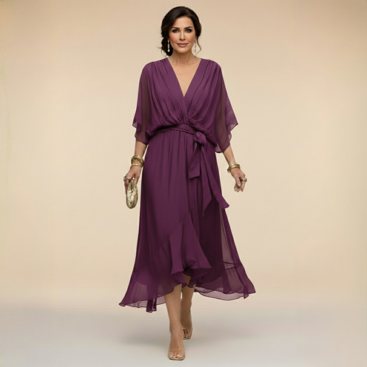 Bralow | Monica – V-Neck Flowing Dress