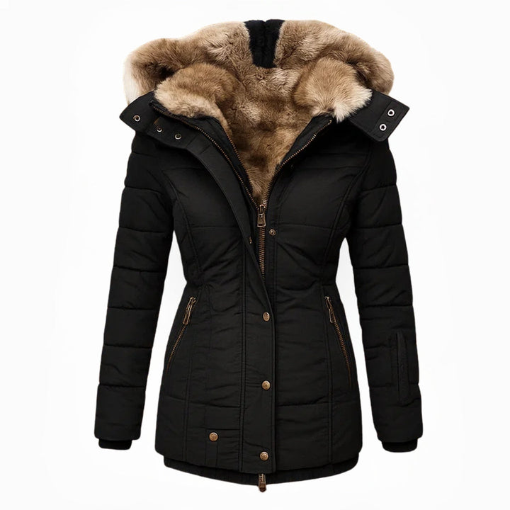 Anna | Hooded Quilted Winter Jacket