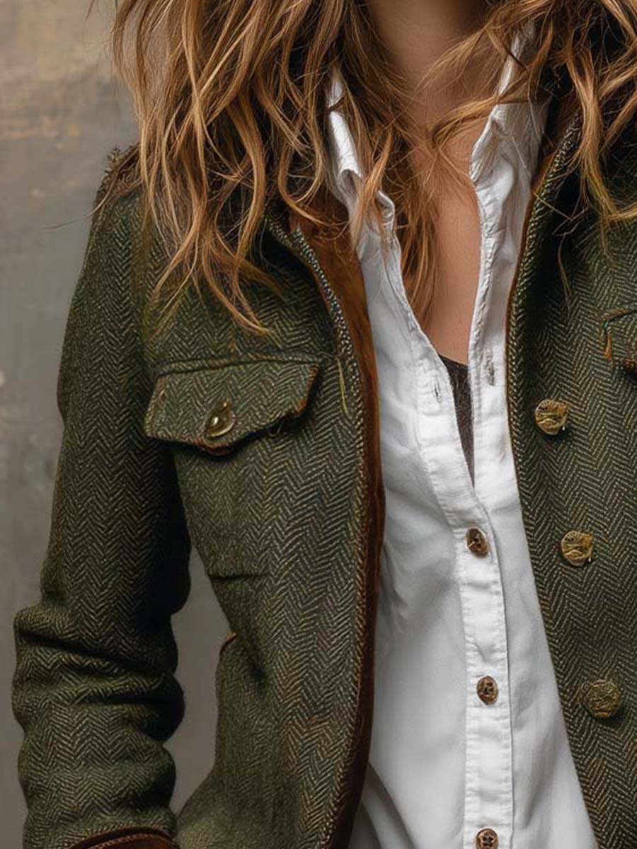 Honorine | Herringbone Blazer