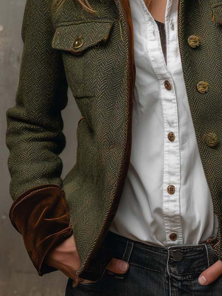 Honorine | Herringbone Blazer