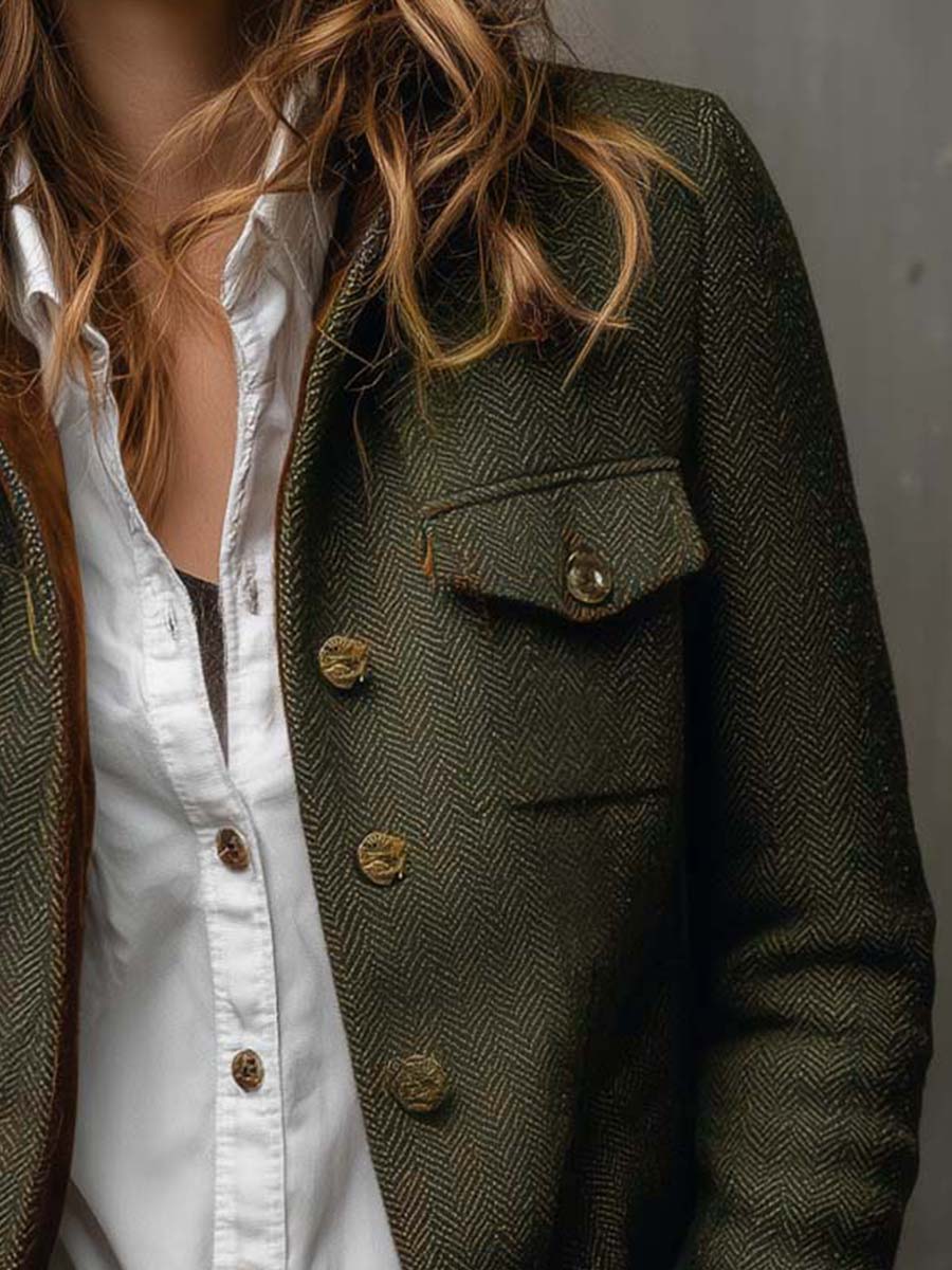 Honorine | Herringbone Blazer