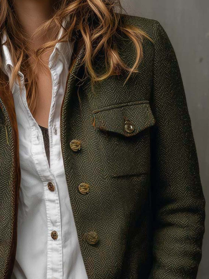 Honorine | Herringbone Blazer