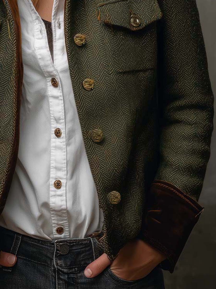 Honorine | Herringbone Blazer