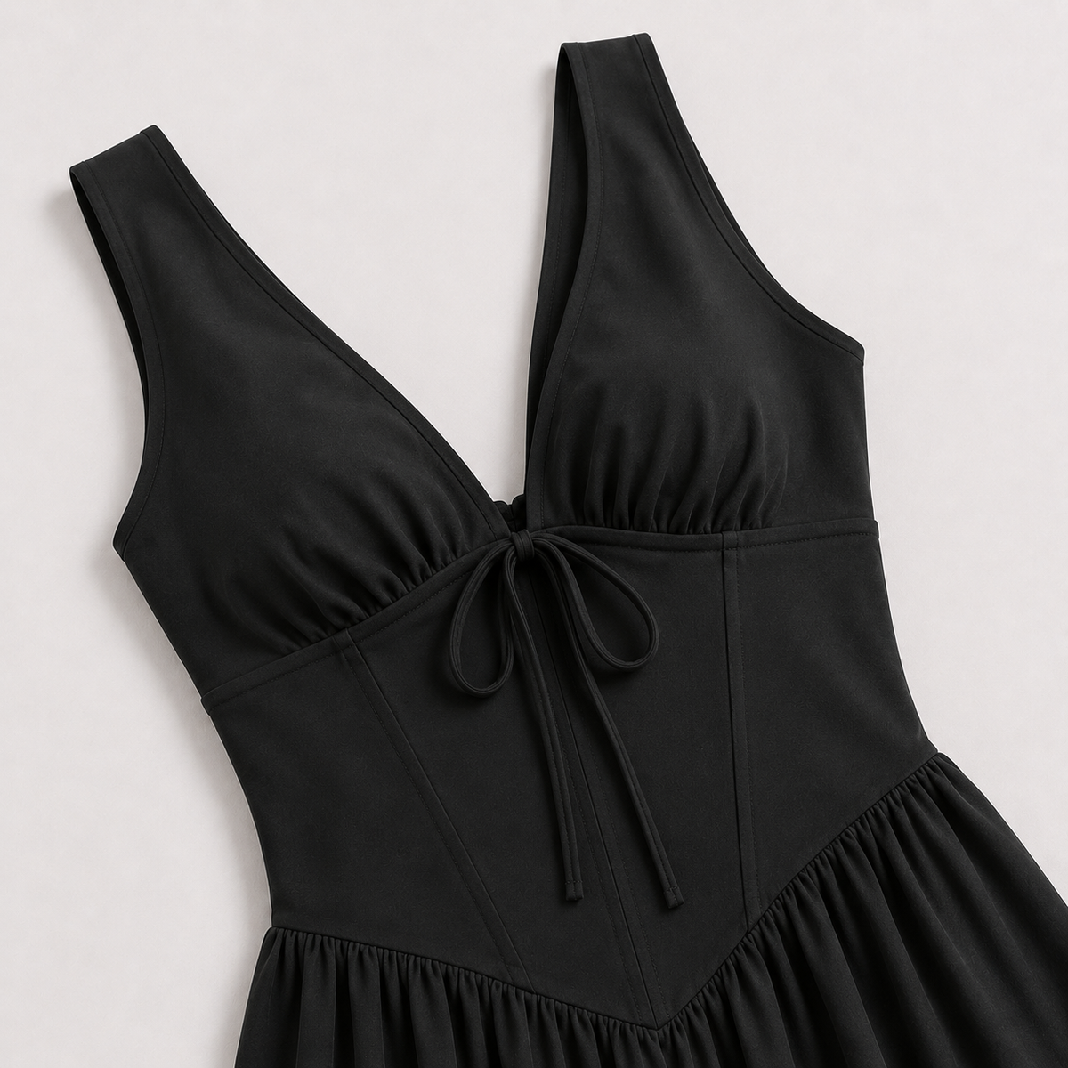 Sleeveless V-Neck Midi Dress