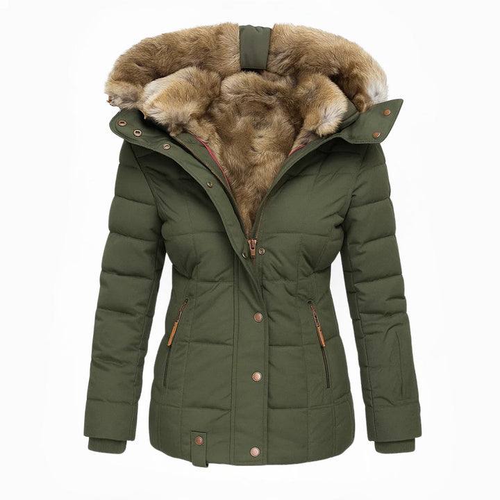 Anna | Hooded Quilted Winter Jacket