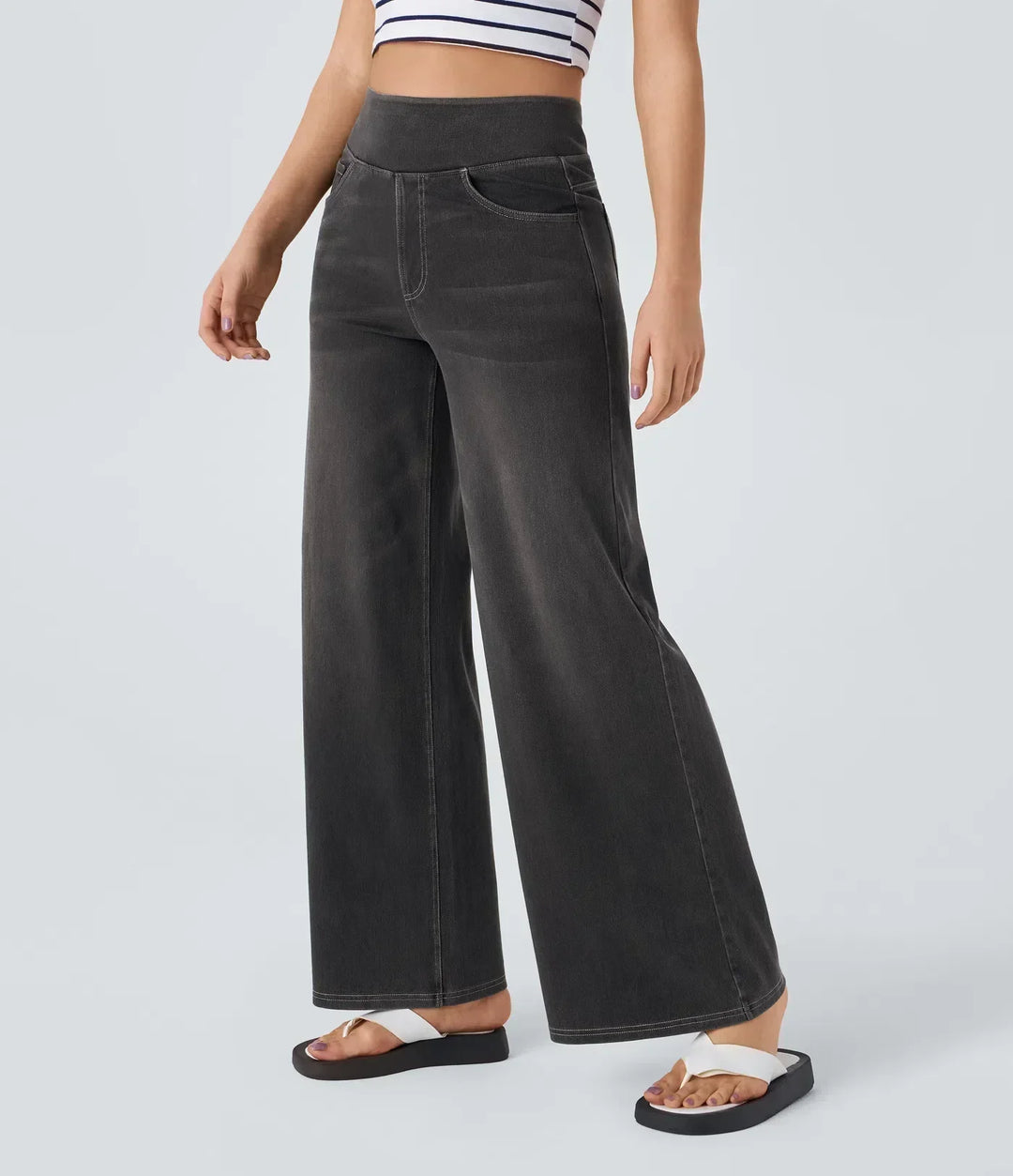 Eva | Comfortable &amp; Stretch High-Waist Trousers