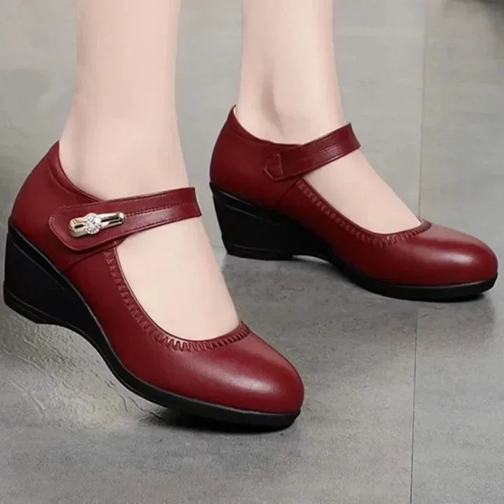 Kimberly | Mary Jane Wedge Shoes
