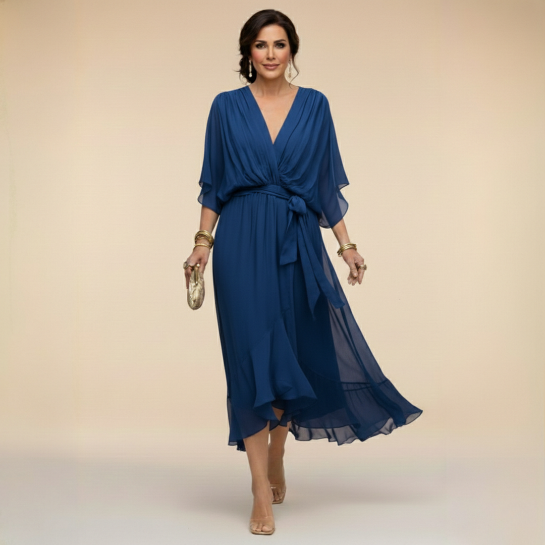 Bralow | Monica – V-Neck Flowing Dress