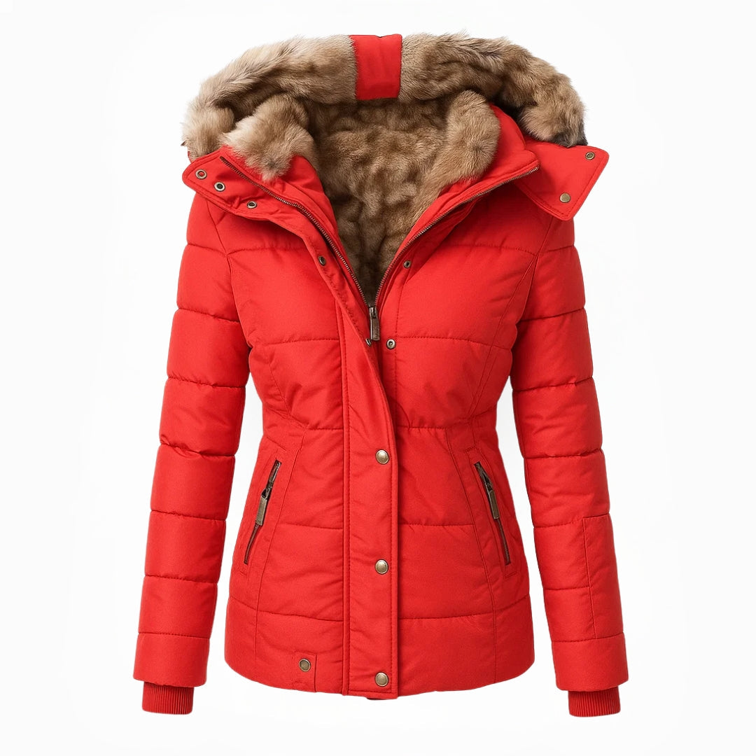 Anna | Hooded Quilted Winter Jacket