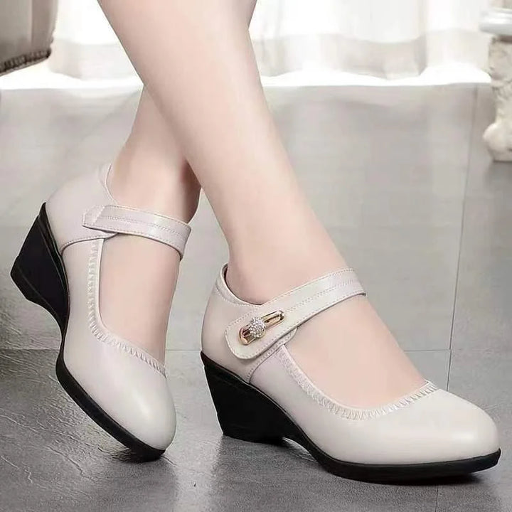 Kimberly | Mary Jane Wedge Shoes