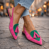 Pink and green