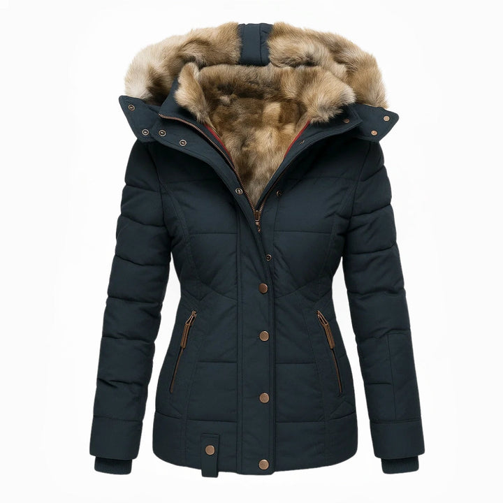 Anna | Hooded Quilted Winter Jacket