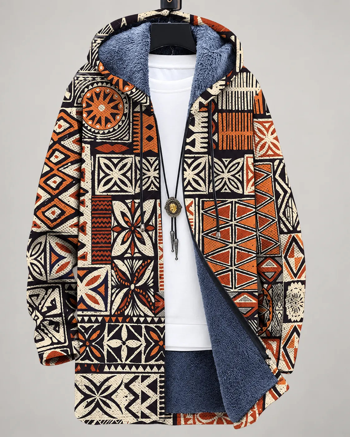 Serena Mosaic Art Hooded Jacket