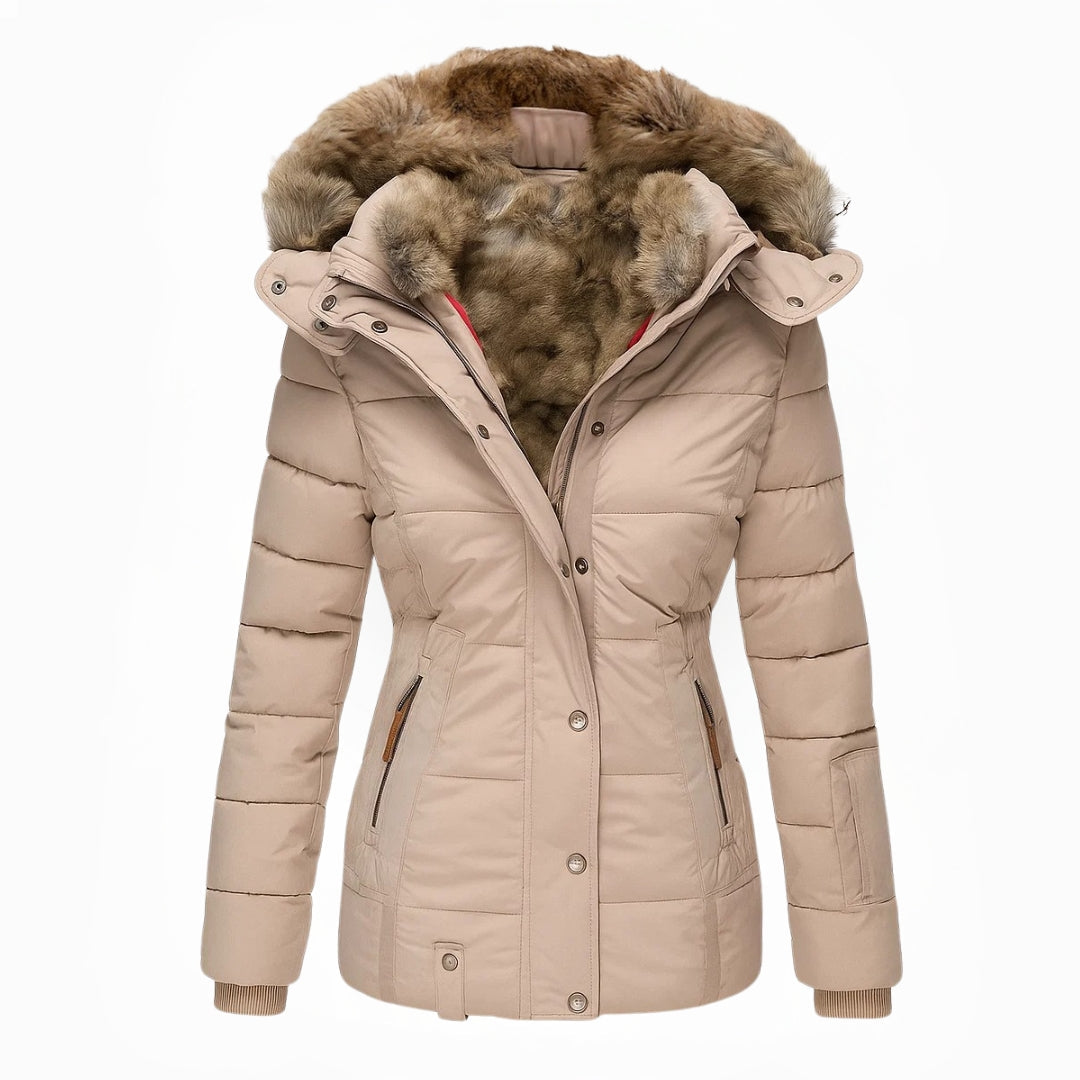 Anna | Hooded Quilted Winter Jacket