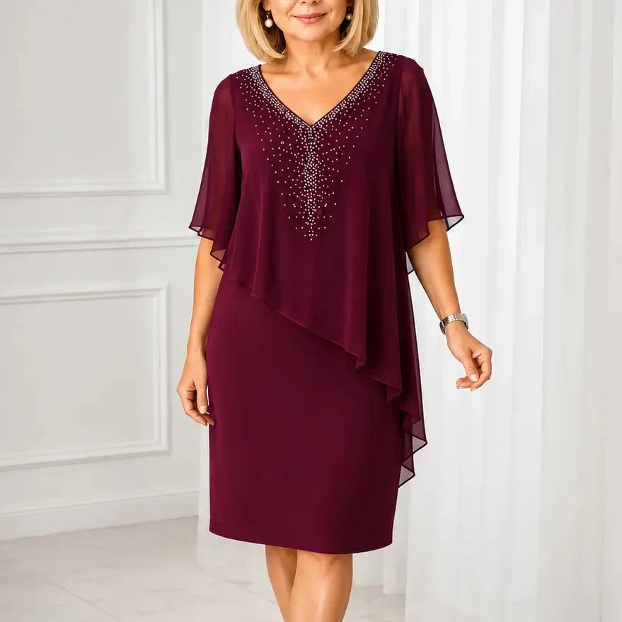 Katie | Elegant Draped Dress