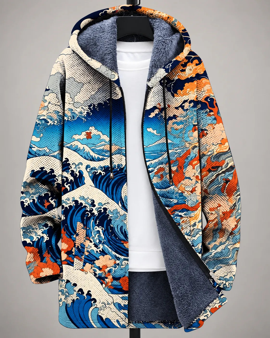 Serena Mosaic Art Hooded Jacket