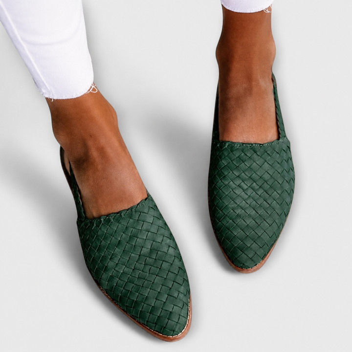 Simone Braided Back-Strap Loafers