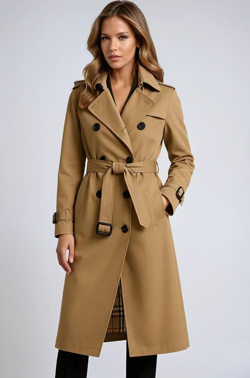 Alice | Double Breasted Long Trench Coat
