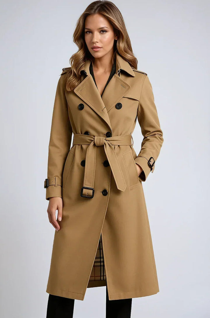 Alice | Double Breasted Long Trench Coat