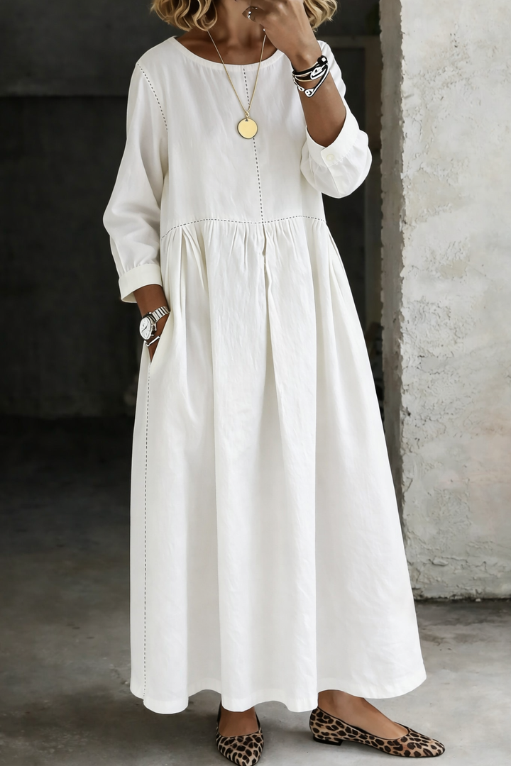 Natalia - Vintage Denim Maxi Dress