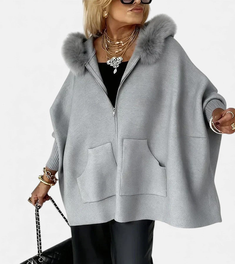 Kylie | Women's Oversized Zip Up Hooded Jacket