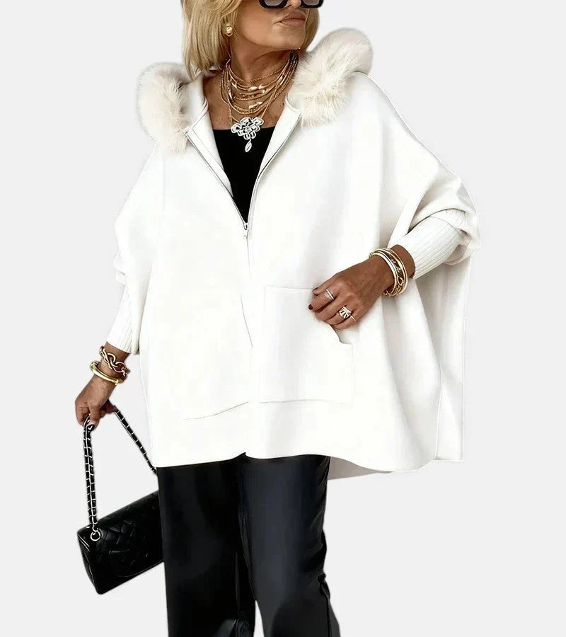 Kylie | Women's Oversized Zip Up Hooded Jacket