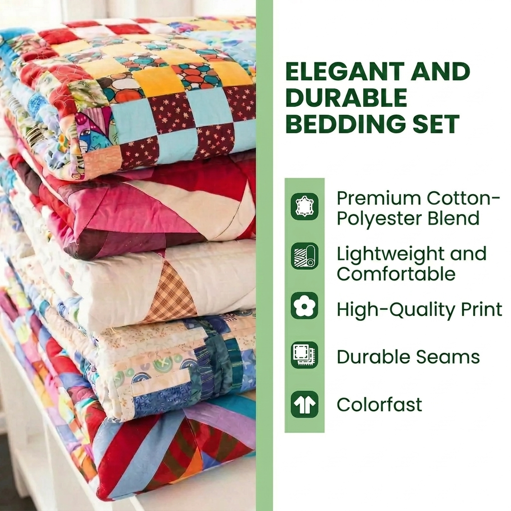 Forest Walk 3-Piece Quilted Bedding Set