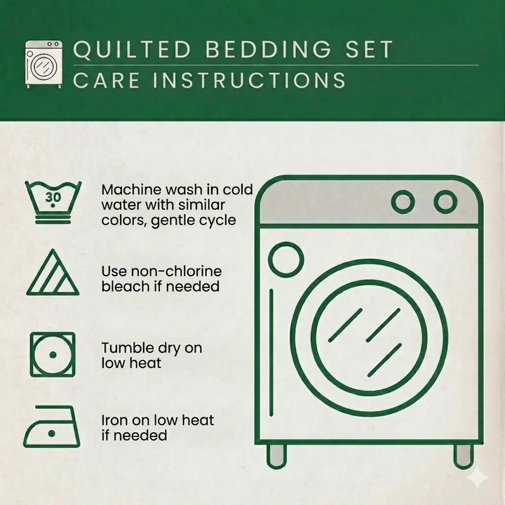 Country Farm 3-Piece Quilted Bedding Set