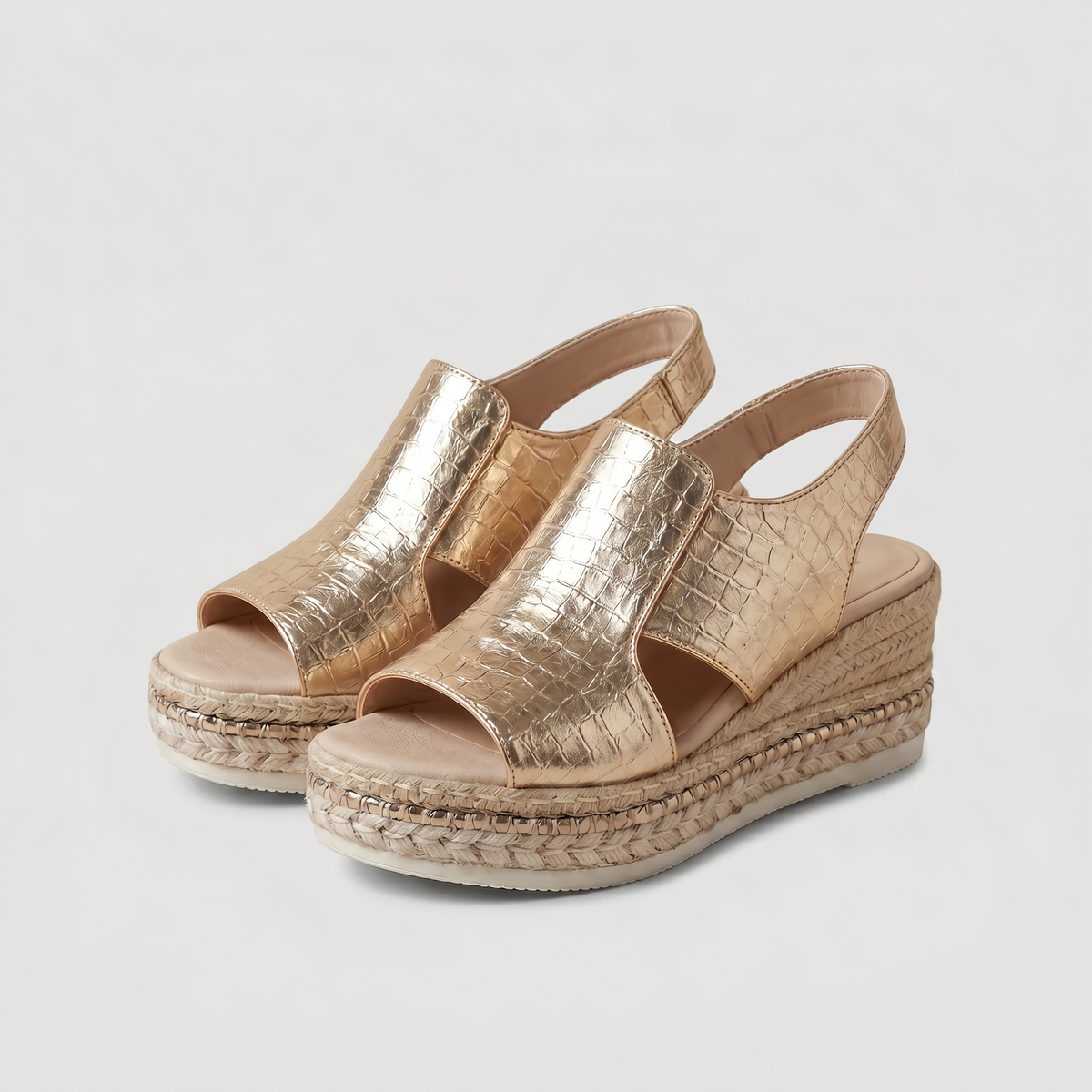 Summer Wedge Slingback Sandals